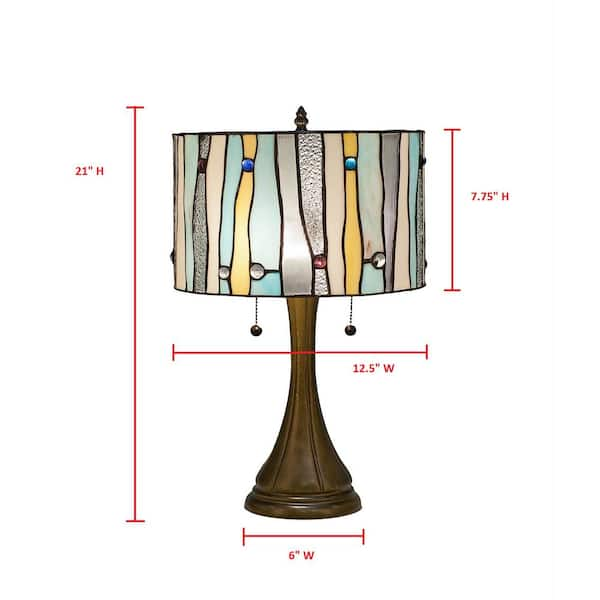 stained glass lamp set