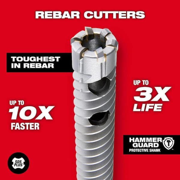 Diablo DB SDS-Plus Rebar Cutting Bit – 3/8" X 12", Heavy-Duty Demolition & Concrete Cutting
