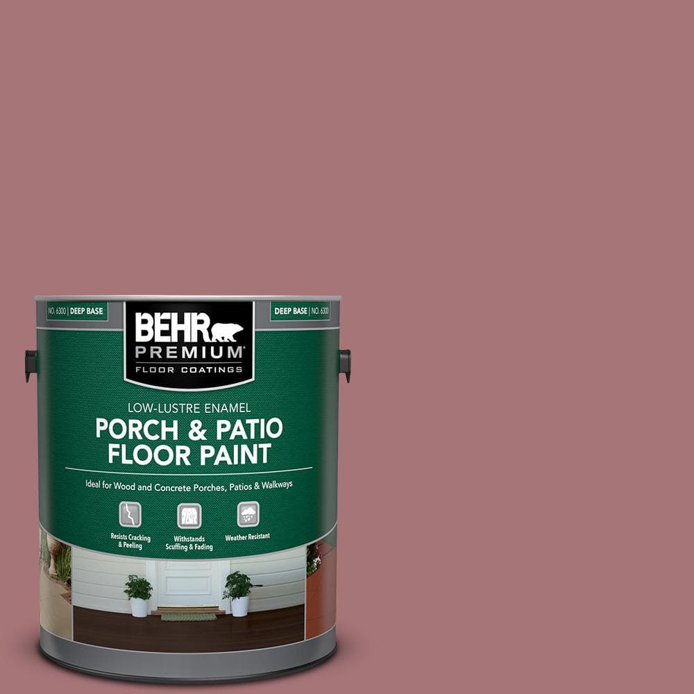 1 gal. #S130-5 Heirloom Rose Low-Lustre Enamel Interior/Exterior Porch and Patio Floor Paint price history on PriceWatchPro