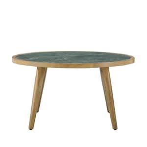 Novato 34 in. Green Sintered Stone Cocktail Coffee Table