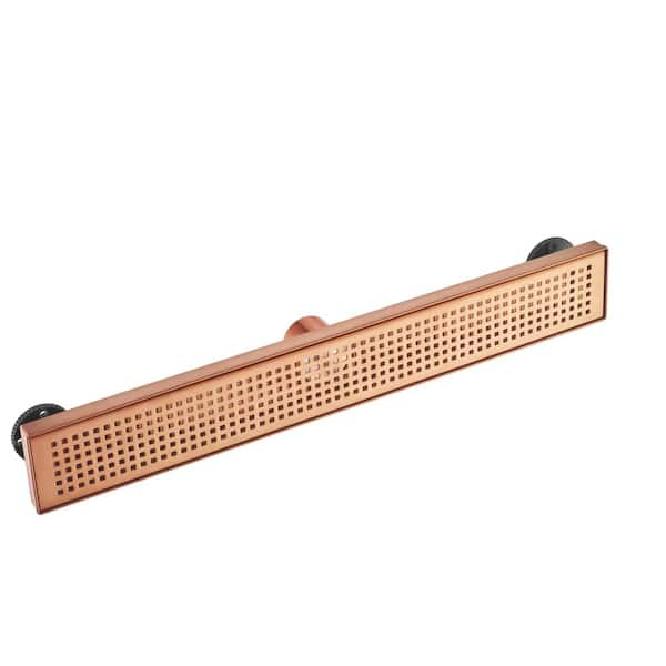 Linear Shower Drain with Copper Drain Body 36x22 / Standard Grate