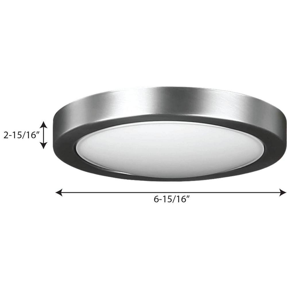 Antique Nickel LED Ceiling Fan Light Kit with Frosted Shade