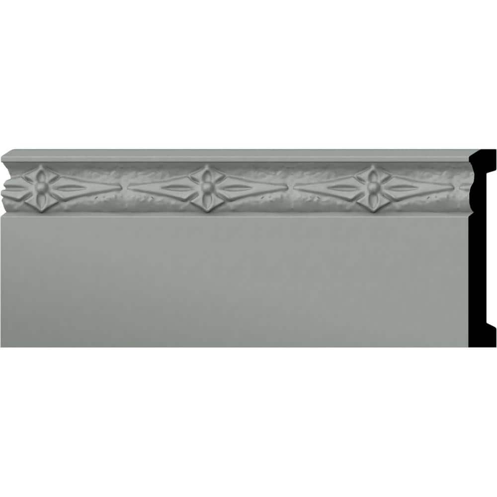 Gray Polyurethane Sussex Baseboard Moulding 94.5" Length