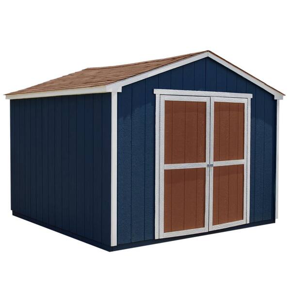Handy Home Products Installed Princeton 10 ft. x 10 ft. Wood Storage