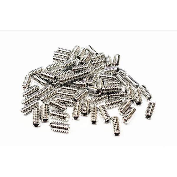 #4 x 3/8 in. Hex Headless Stainless Steel Set Screws Treated with NL-19 (50-Pack)