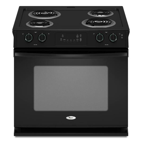 Whirlpool 4.5 cu. ft. Drop-In Electric Range with Self-Cleaning Oven in Black