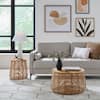 Pala 28 in. Natural Rattan Round Coffee Table with Removeable Top for Storage