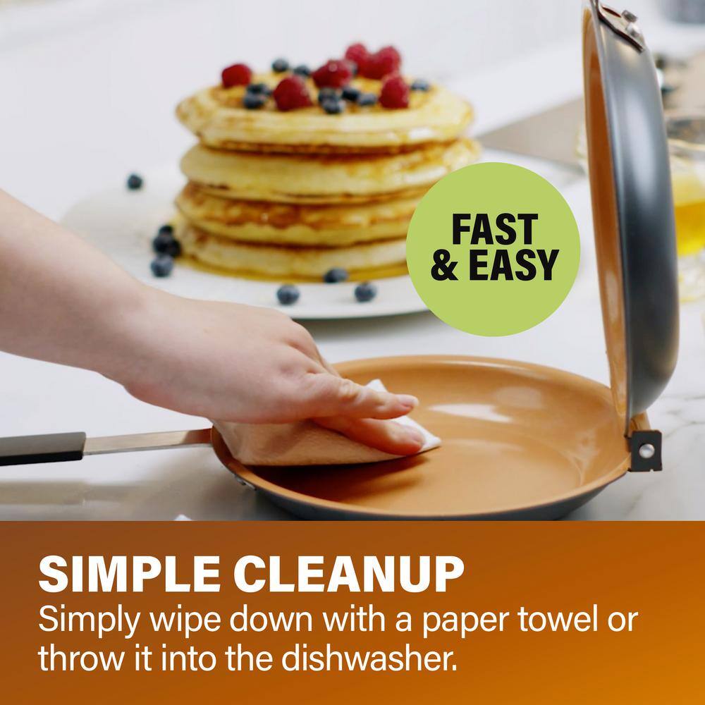 Copper Nonstick Double Sided Pancake Maker Frying Pan