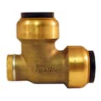 3/4 in. Brass Push-To-Connect 90-Degree Elbow with Drain/Vent