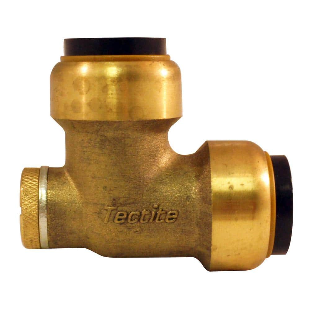 3/4 in. Brass Push-To-Connect 90-Degree Elbow with Drain/Vent price history on PriceWatchPro