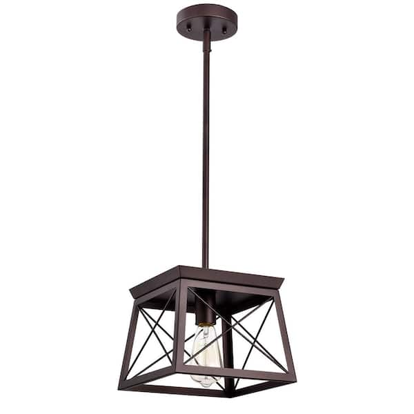Tatahance 1-Light Oil Rubbed Bronze Cage Pendant