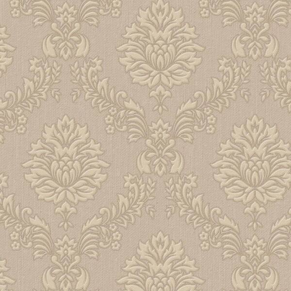 Graham & Brown Gold and Beige Jacquard Wallpaper