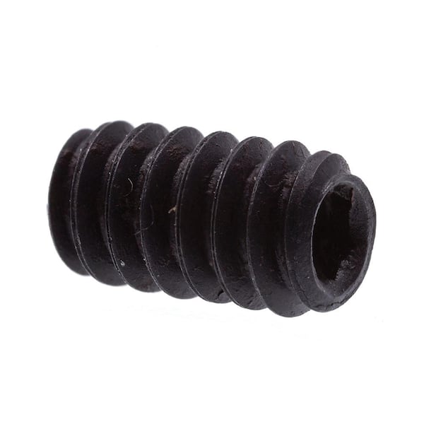 Prime-Line #6-32 x 5/16 in. Black Oxide Coated Steel Set Screws (25-Pack)