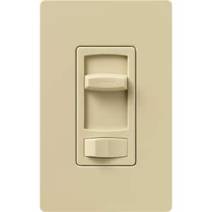 Skylark Contour Dimmer Switch for Electronic Low-Voltage, 300-Watt/Single-Pole or 3-Way, Ivory (CTELV-303P-IV)