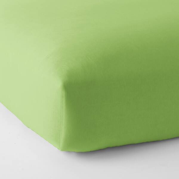 The Company Store Jersey Knit Kiwi Solid Cotton King Fitted Sheet