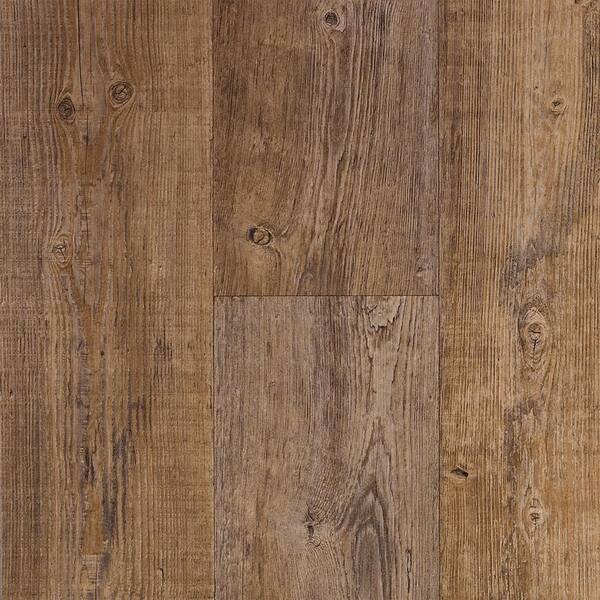 TrafficMaster Take Home Sample - Weathered Plank Natural Vinyl Sheet - 6 in. x 9 in.