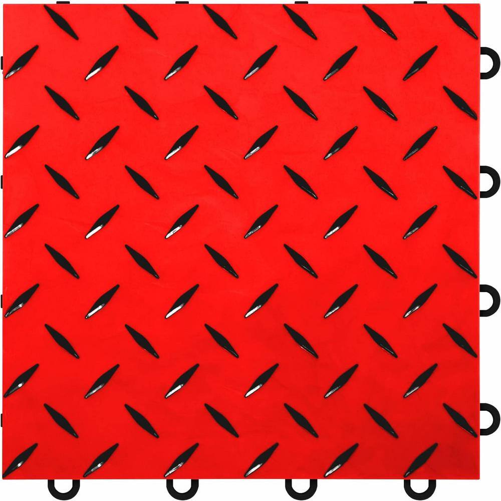 IncStores FlooringInc Nitro Pro Red 12 in. W x 12 in. L x 5/8 in.T