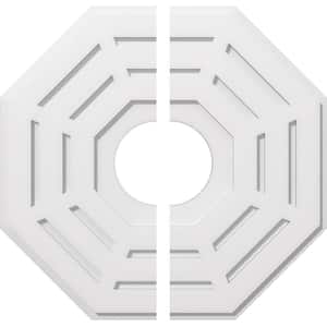 1 in. P X 10-1/4 in. C X 26 in. OD X 7 in. ID Westin Architectural Grade PVC Contemporary Ceiling Medallion, Two Piece