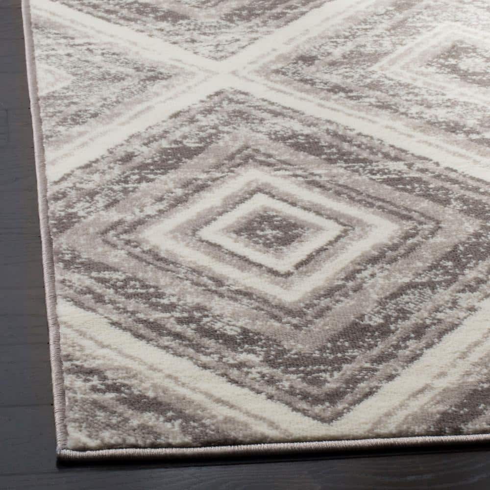 Contemporary Medallion 4' x 6' Reversible Gray Area Rug