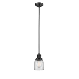 Bell 1 Light Oil Rubbed Bronze Bowl Pendant Light with Clear Glass Shade