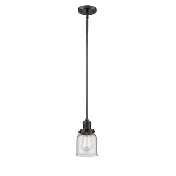Innovations Bell 1 Light Oil Rubbed Bronze Bowl Pendant Light with Clear Glass Shade