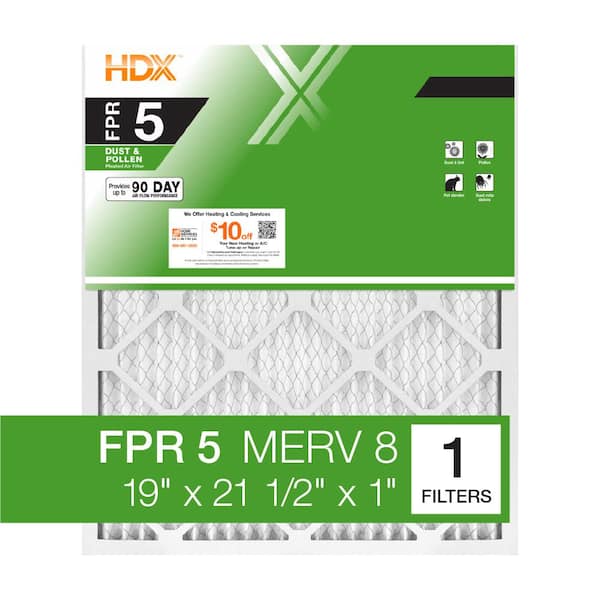HDX 19 in. x 21.5 in. x 1 in. Standard Pleated Air Filter FPR 5, MERV 8