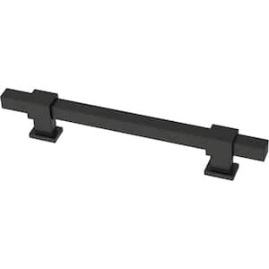 Square Bar 1-3/8 in. to 6-5/16 in. (35 mm to 160 mm) Matte Black Adjustable Drawer Pull (5-Pack)