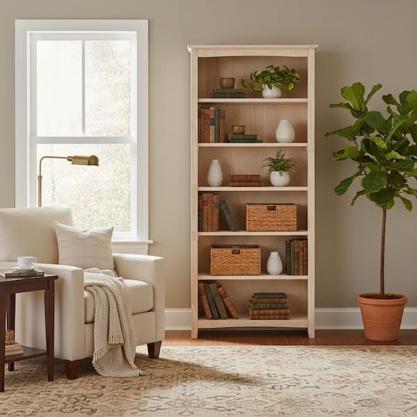 未使用MagicalFurniturePuroShelf/S-size International Concepts 72 in. Unfinished Wood 6-shelf