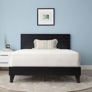 Black wood 2024 headboard king