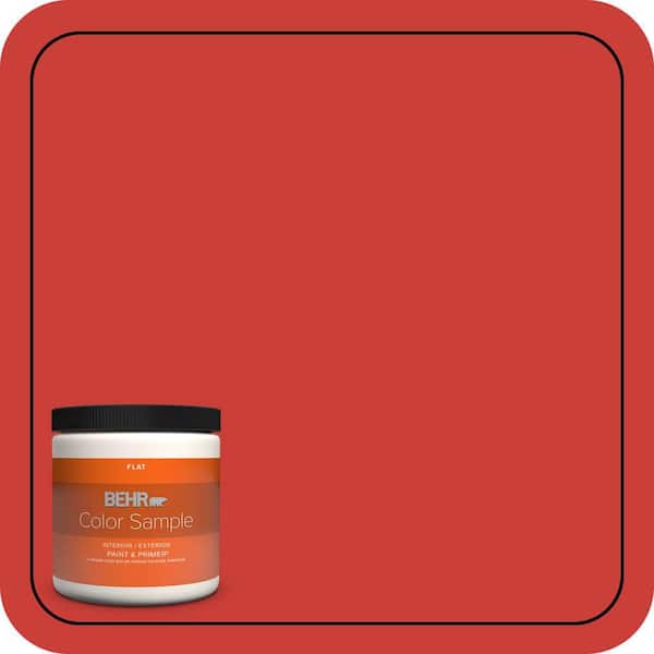 BEHR PREMIUM PLUS 8 oz. #P170-7 100 Mph Flat Interior/Exterior Paint & Primer Color Sample