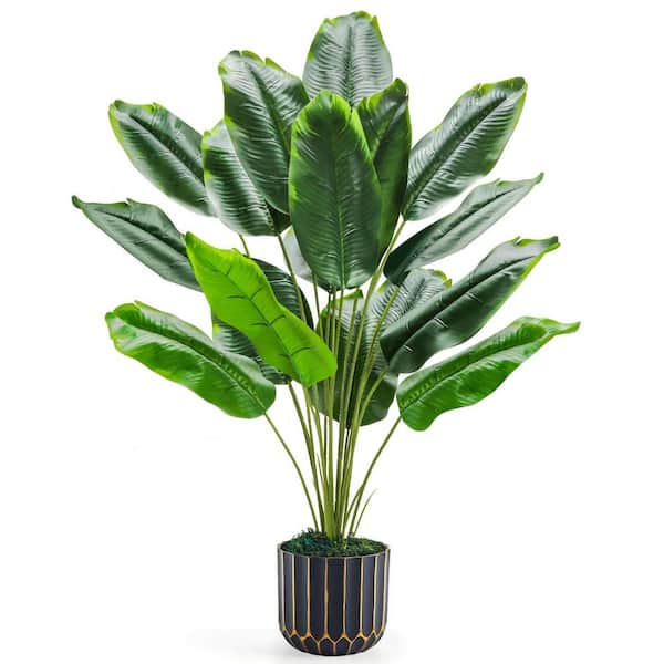 Afoxsos 4 in Artificial Green Indoor/Outdoor Birds of Paradise