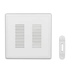 PrimeChime Plus 2 Video Compatible Wired Door Bell Chime Kit with White Decorative Button