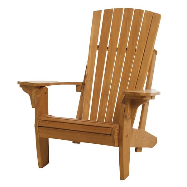 ARB Teak and Specialties Natural Teak Wood Folding Adirondack Chair