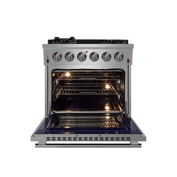 Forno Massimo 30 in. 5 Burner Freestanding Gas Range in Stainless Steel