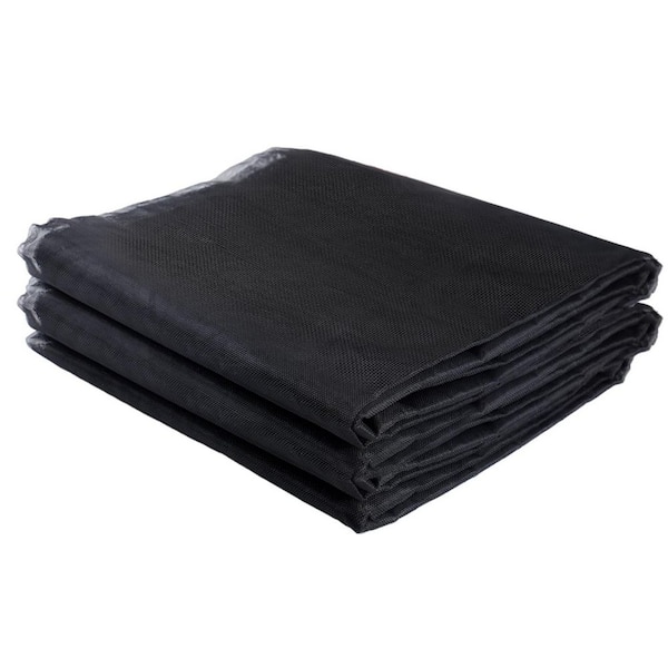10 ft. x 20 ft. Black Outdoor Stronger Garden Mesh Netting, PP Bird Net Barrier, Mosquito Netting Screen for Plants