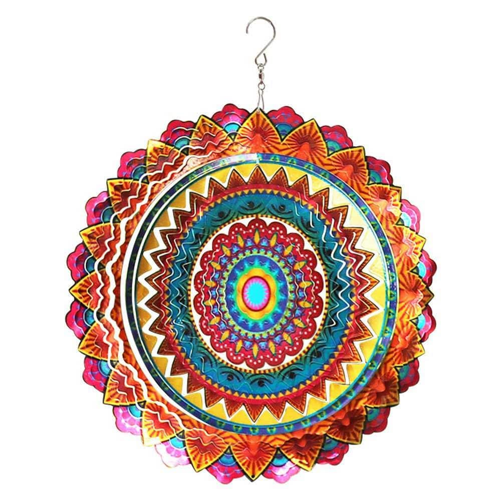 12 in. Stainless Steel Wind Spinner, Worth Gift, Indoor Decoration, Multi Color, Mandala Wind Spinners price history on PriceWatchPro