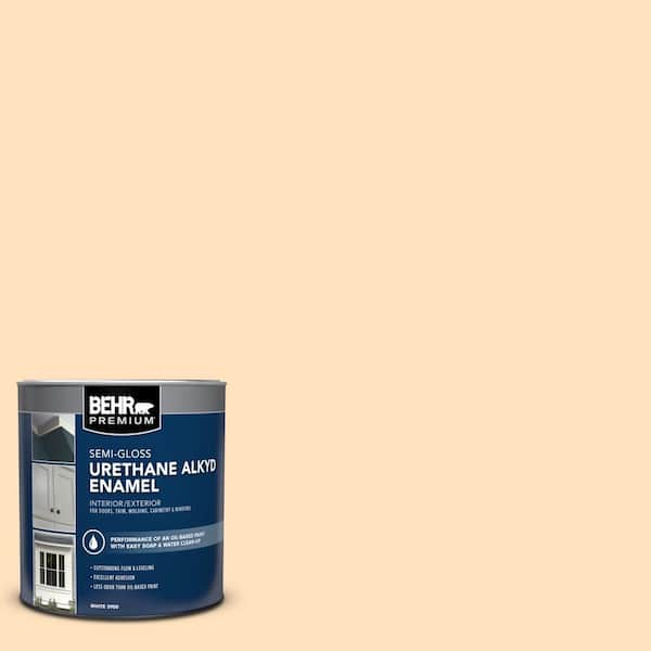 1 qt. #310C-2 Orange Glow Semi-Gloss Enamel Urethane Alkyd Interior/Exterior Paint