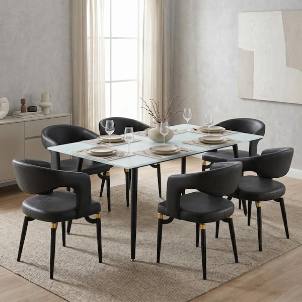 LeisureMod Zayle Series Modern Dining Table with 62 in. White