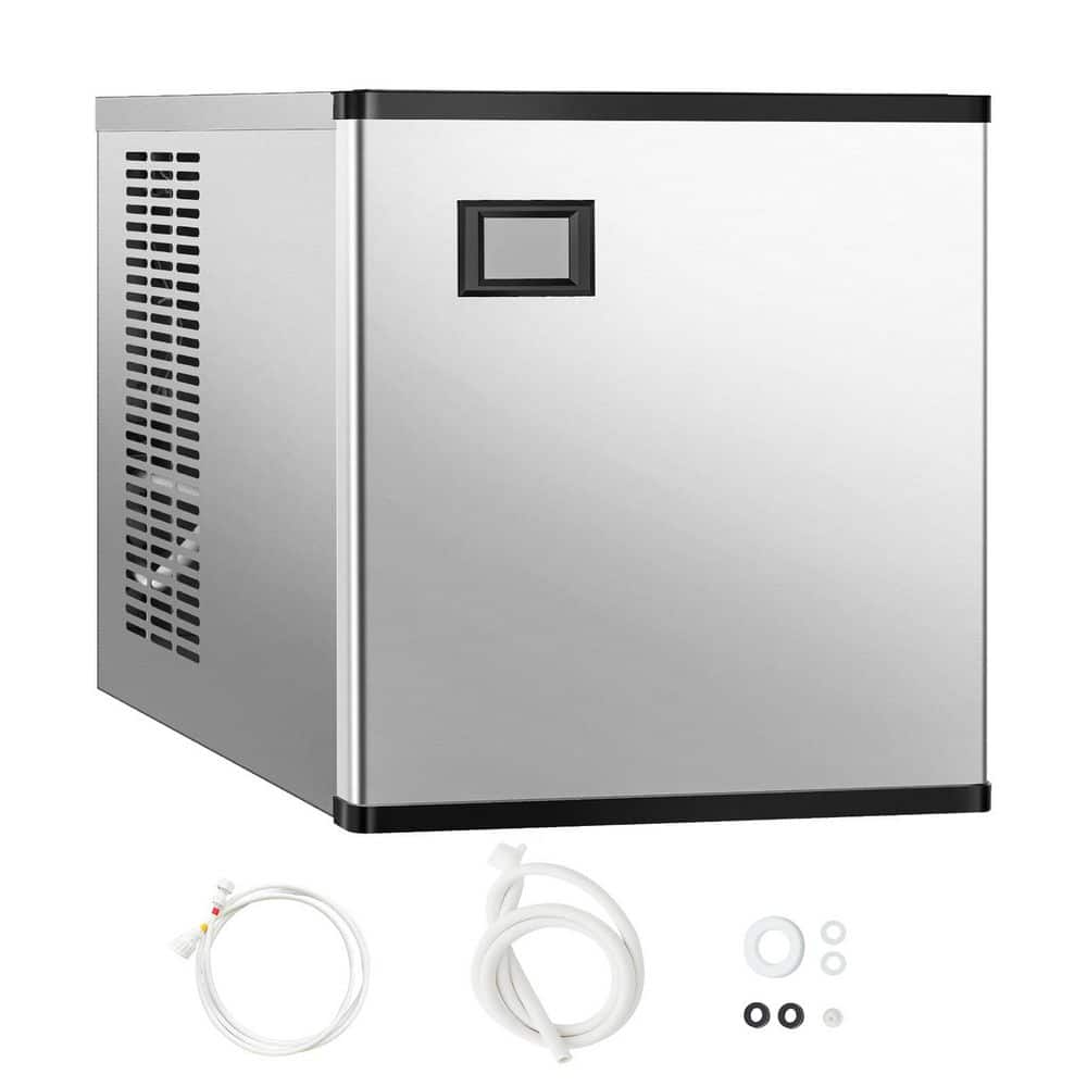 Commercial Ice Maker Machine 500 lbs. /24 h, 22 In. Stainless Steel Industrial Ice Machine, Self-Cleaning
