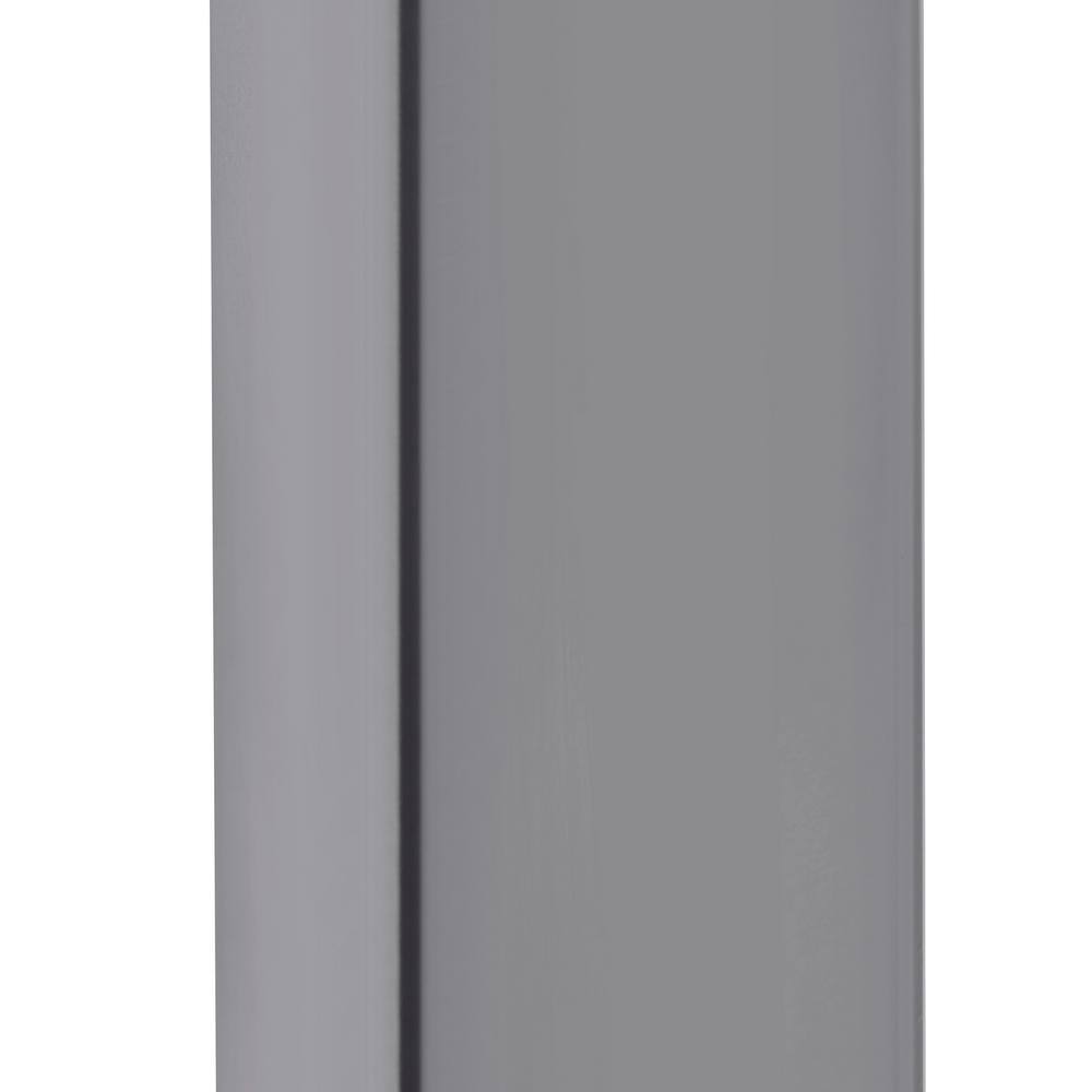 Sleek 23" Kendall Round Black Wood & Chrome Metal End Table