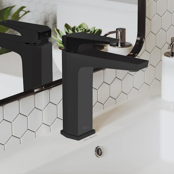 Swiss Madison Voltaire Single-Handle Single-Hole Bathroom Faucet in Matte Black