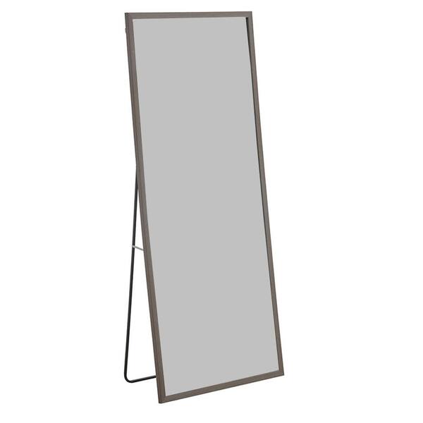 Blisstyle Gray 31.5 in. W x 71 in. H Modern Rectangle Glass Framed