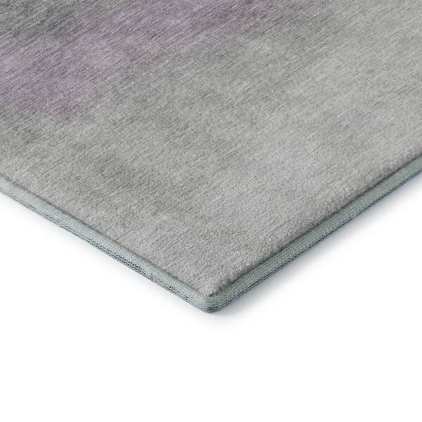 Mayfield Premium Machine Washable Abstract AMF2012 Lavender 3 ft. x 5 ft. Area Rug