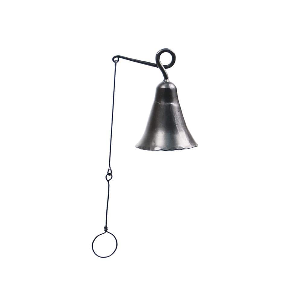 Small Graphite Wrought Iron Indoor/Outdoor Knocker Bell