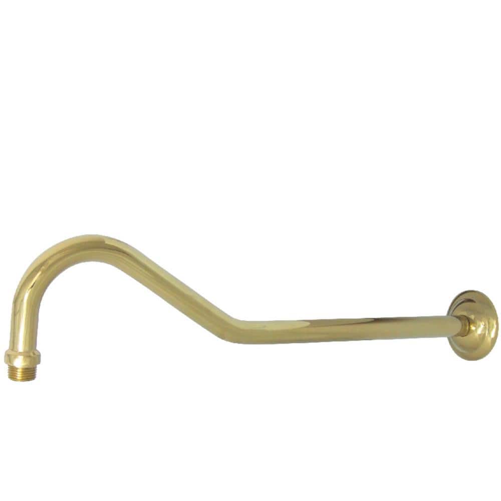 Restoration Rain Drop 17 in. Shower Arm with Flange, Polished Brass price history on PriceWatchPro