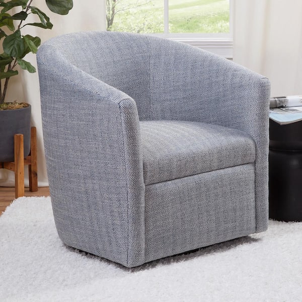 Lynton Indigo Swivel Chair