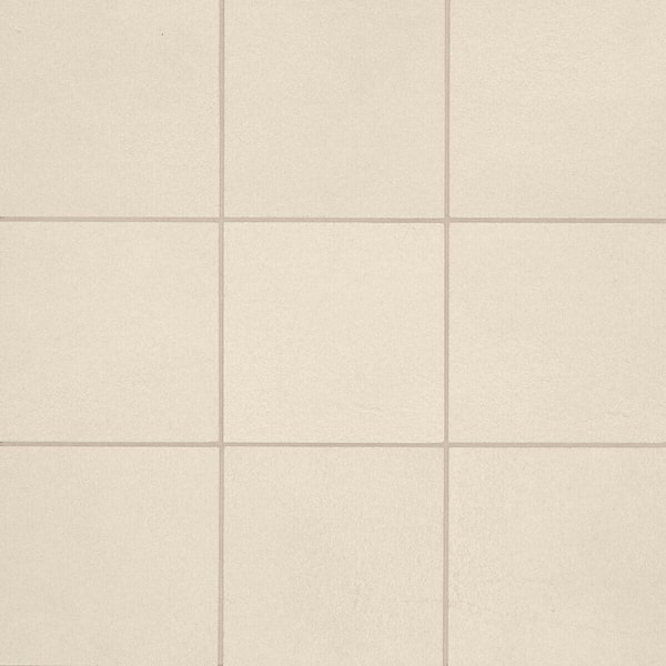 Bedrosians Sahara Square 4 in. x 4 in. Matte White Porcelain Mosaic Tile (4.84 sq. ft./Case)