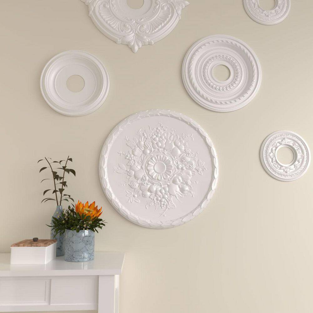 Primed Urethane 22.5" Round Harvest Ceiling Medallion