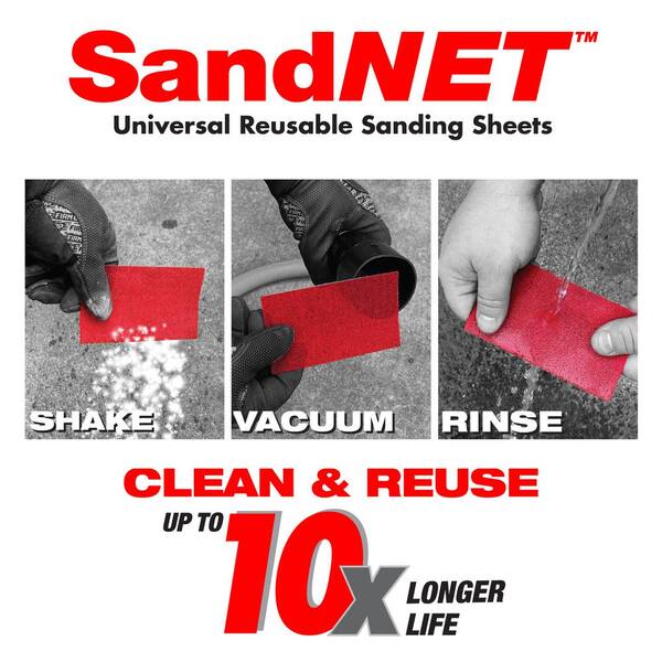 DIABLO 9 in. x 11 in. 80-Grit SandNET Universal Reusable Sanding Sheet