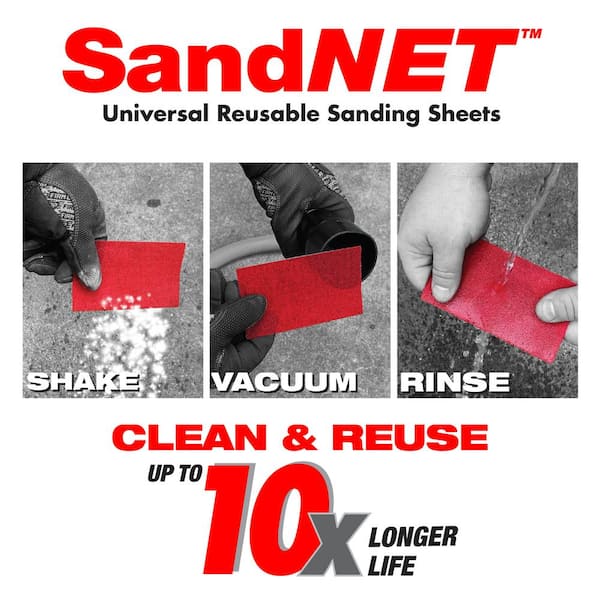DIABLO 9 in. x 11 in. SandNET Faster Reusable Hand Sanding Sheets 80 Grit (250-Sheets)